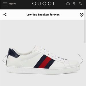Gucci Mens Ace leather Sneakers